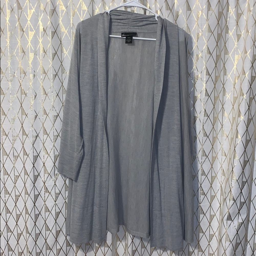 Gray cardigan